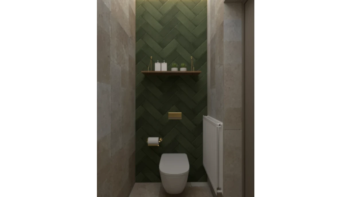 Conception et design d'espaces intérieurs toilette